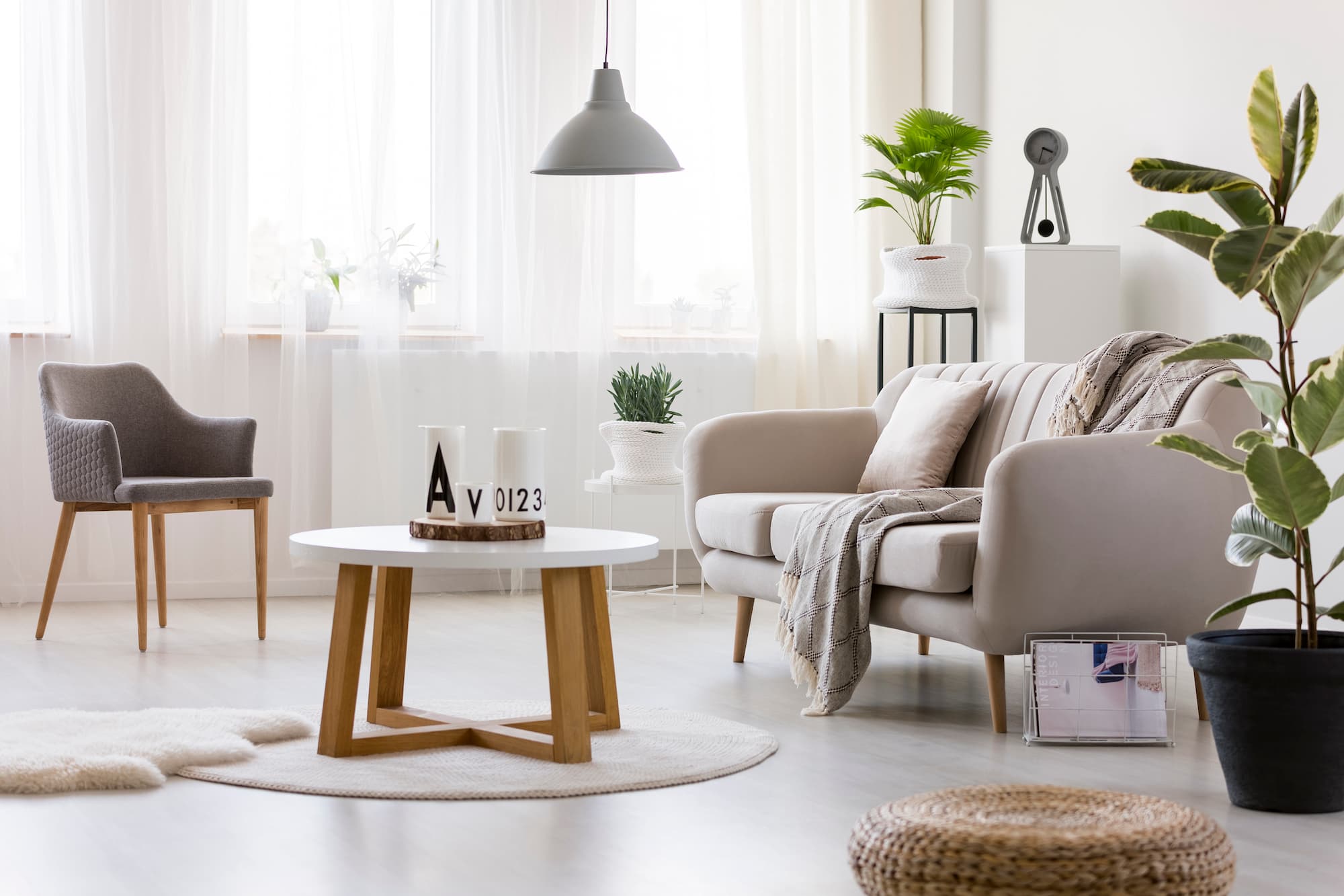 Gemütliches Wohnzimmer einer Hom'issimo-Wohnung
